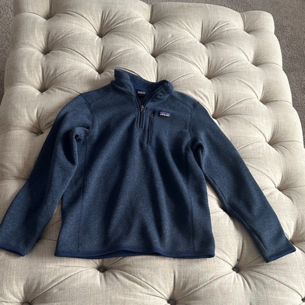 Patagonia Heathered Blue Fleece Jacket